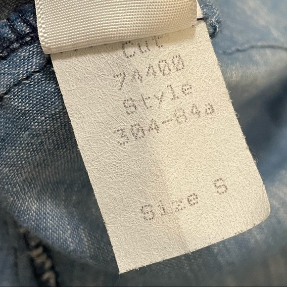 CP SHADES WOMEN'S LONG SLEEVE 100% COTTON Blue SHIFT DRESS TUNIC TOP - SIZE S. - Picture 8 of 8